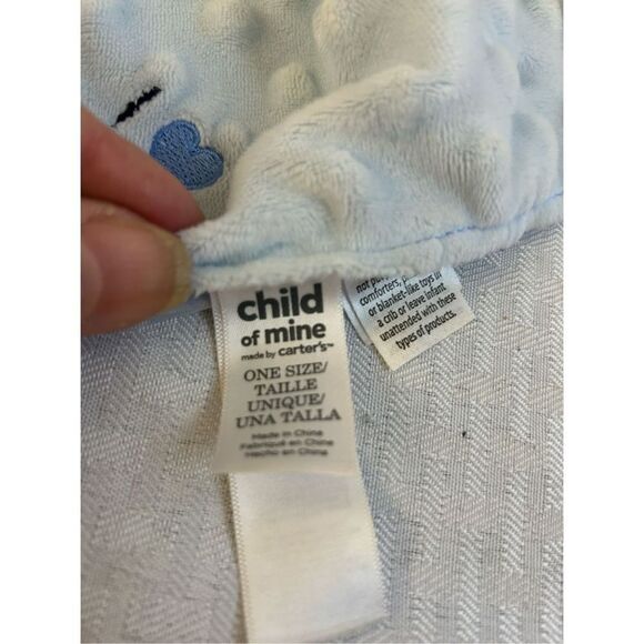 Carters child of mine I love mommy blue textured silky plush monkey replacement - Picture 3 of 5